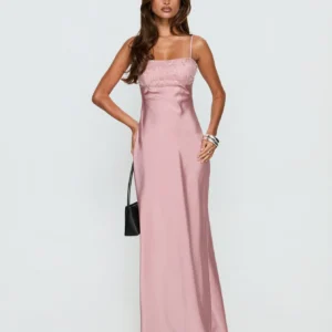 Sequin Maxi Dress Pink